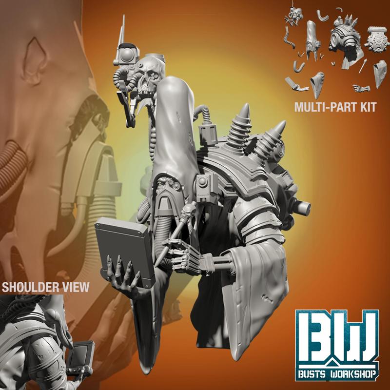 Mechanical Priest (55mm Bust)