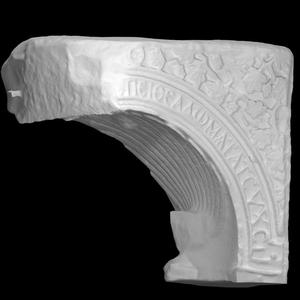 Fragment of a peacock-arch from the main entablature