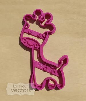 Giraffe cookie cutter- baby shower cookie cutter- animal jungle cookie cutter