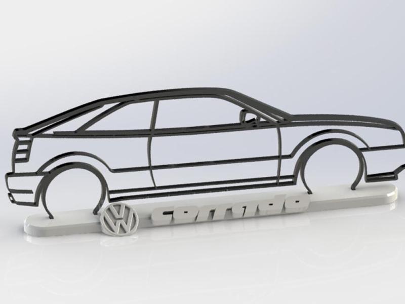 VW CORRADO - SILHOUETTE + BASE