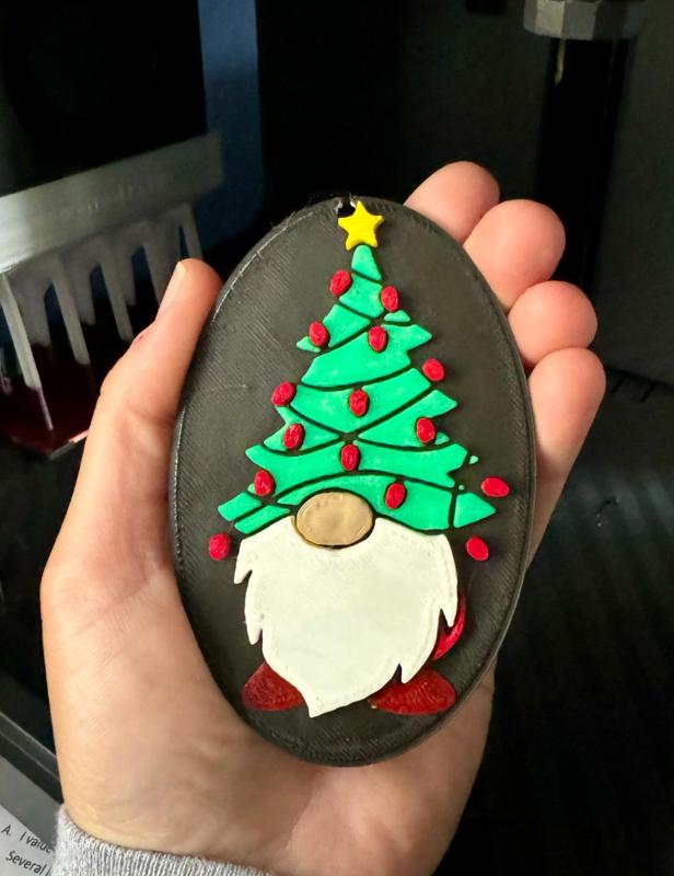 Chirstmas Tree Gnome Ornament