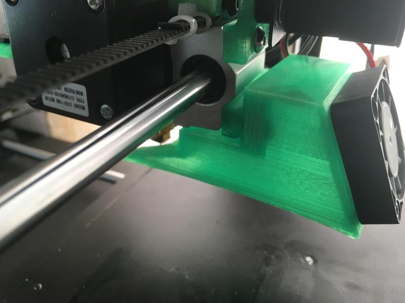 Monoprice Maker Select Plus Rear mounted fan duct