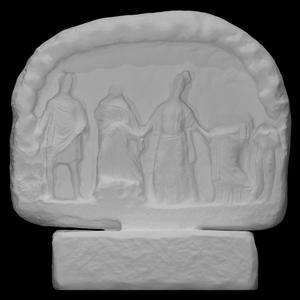 Votive relief in the shape of a cave