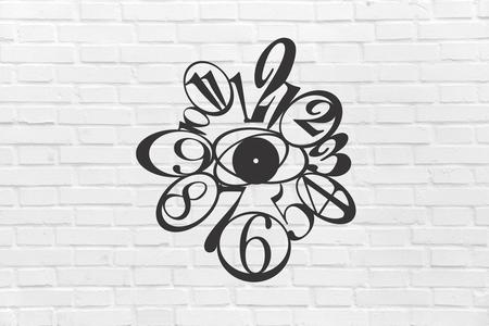 WALL CLOCK big number