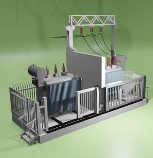 HO scale Transformer Yard 1:87, 1:72, 1:76, 1:64 assembly kit