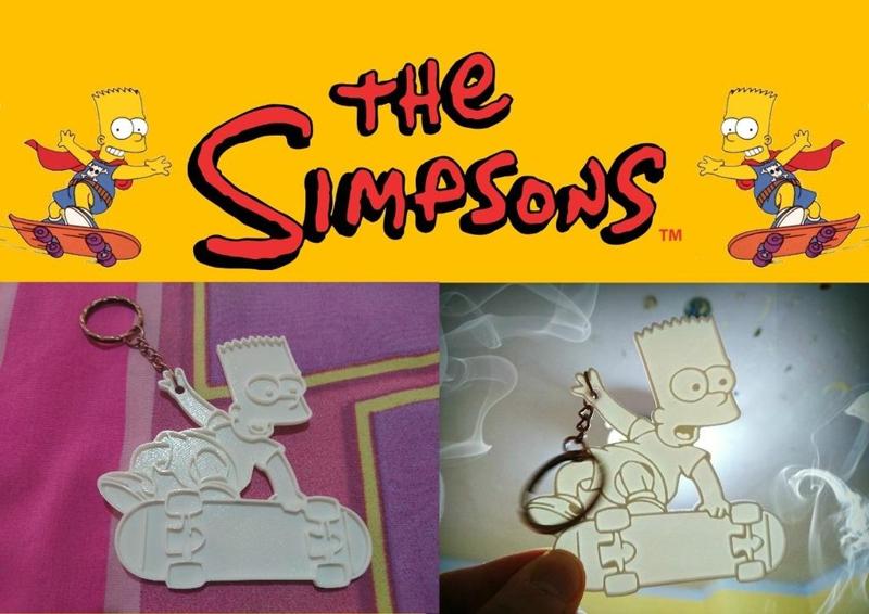 bart keychain lithophane