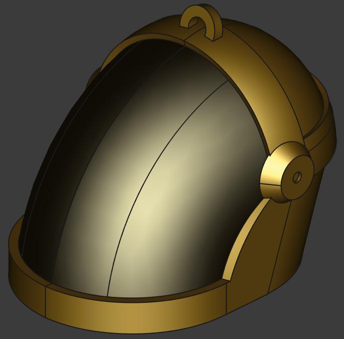 Daft Punk-inspired helmet pendant