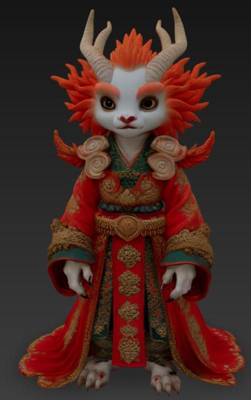 Asian cat figurine