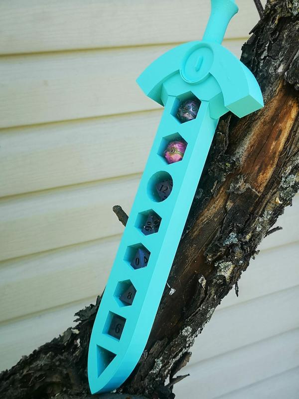 Honedge/Aegislash Dice Sword 8 set display