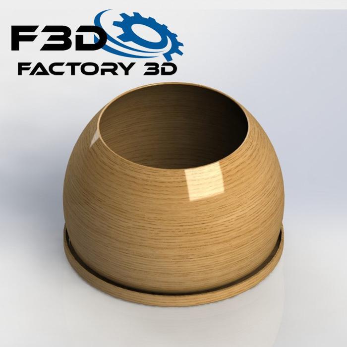 Planter A D100H70 + dish // Planter A