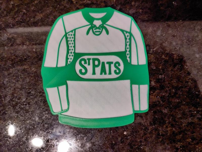 Leafs St. Pats jersey coaster