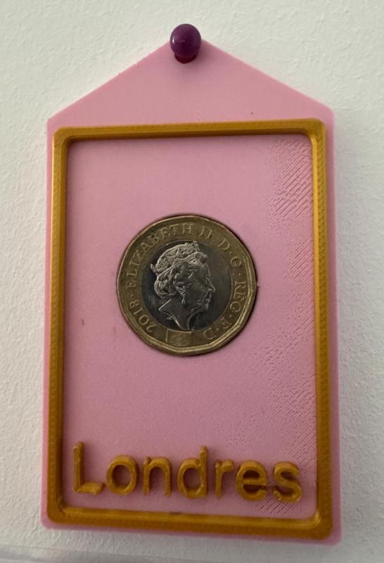 Coin holder souvenir § 1 pound