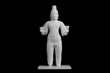 Buddha protege par naga at The Guimet Museum, Paris, France