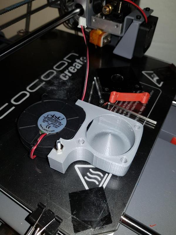 Remix 50x15 radial to 40mm axial fan adaptor