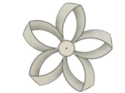 Flower-shaped fan blades