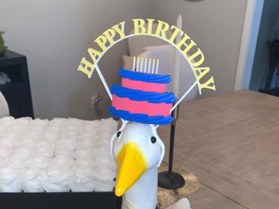 Porch Goose Happy Birthday Headband