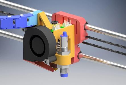 X-axes bowden holder for E3D V6
