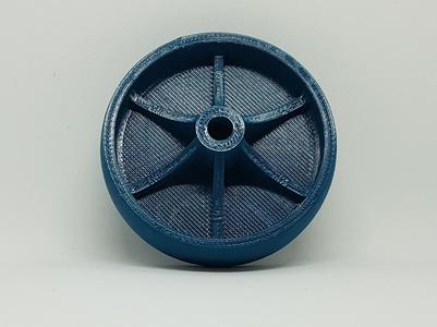 Wheel for mowing device drum