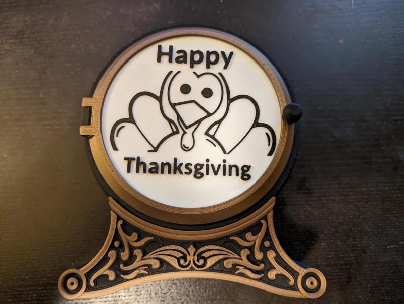 Happy Thanksgiving Tealight scene