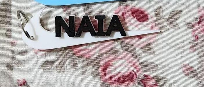 NAIA NIKE KEYCHAIN