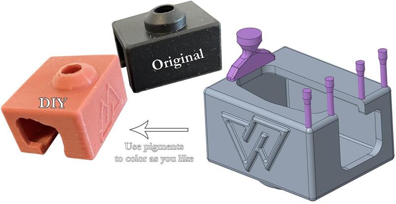 Creality Ender Sprite Extruder Pro - Silicone Sock Mold