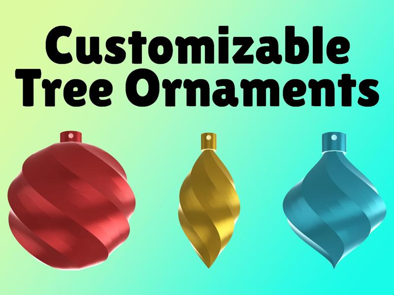 Customizable Christmas Tree Ornament/Decoration