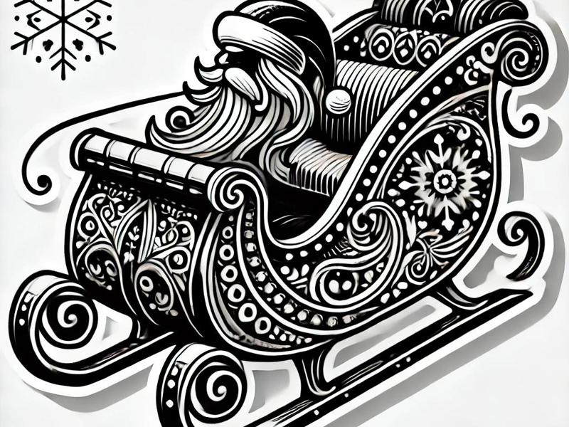 Santa's sleigh Christmas