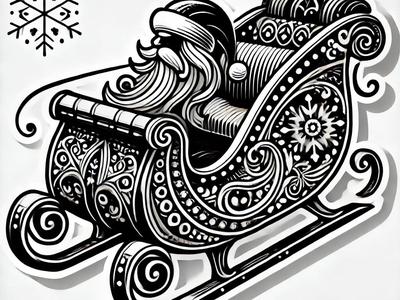 Santa's sleigh Christmas