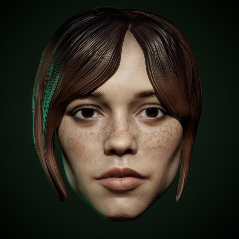 (Halloween Mask) Astrid Deetz Beetlejuice 2024 Jenna Ortega Tim Burton Horror life-size