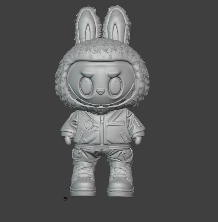 labubu with nike jordan sneakers