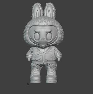 labubu with nike jordan sneakers