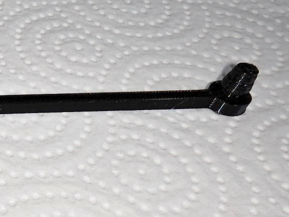 Holder for a camper van's gas cap