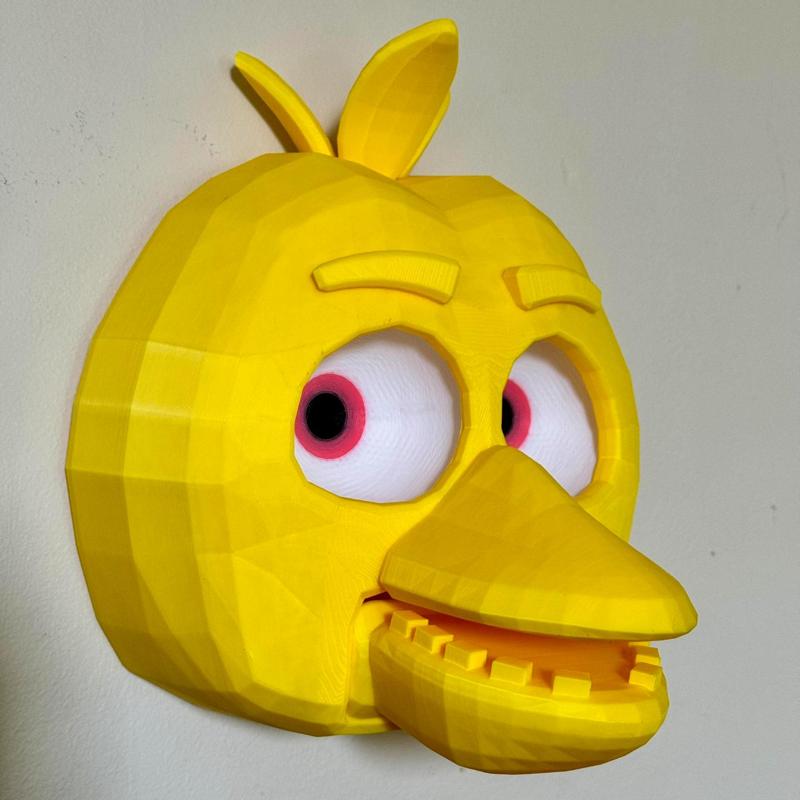 WITH EYES! Chica the Chicken Mask - Wall Mounted
