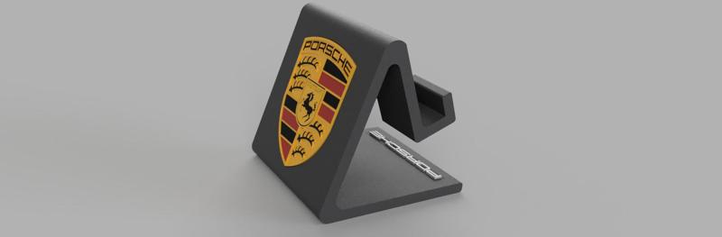 Cell Phone Holder + Keychain (PORSCHE)