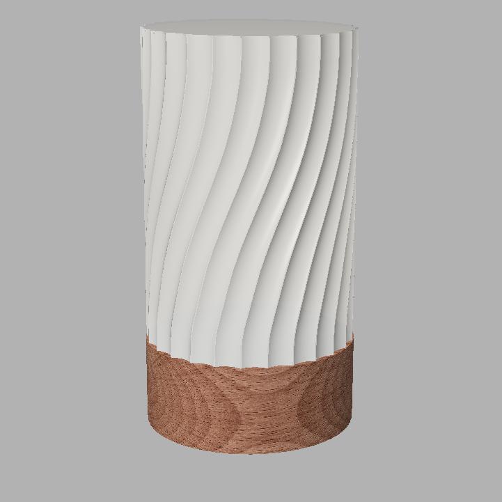 Lampara de forma geométrica