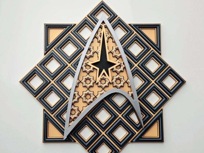 Star Trek TOS Command Dimensional Grid Mosaic