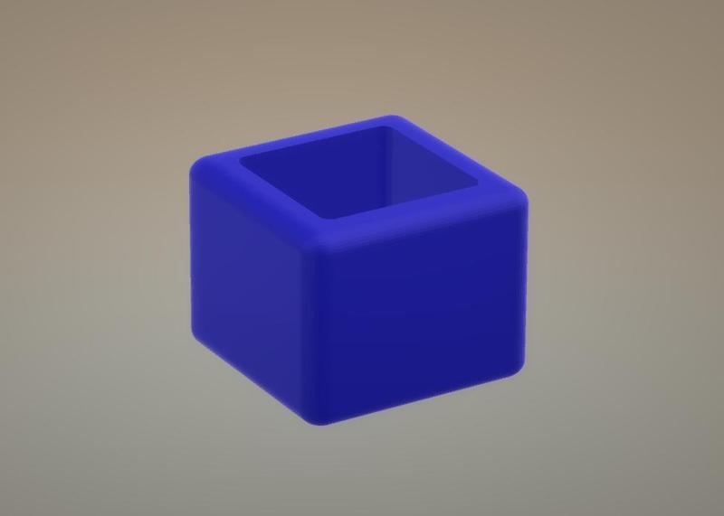 Square Rounded Shaped Pen Holder