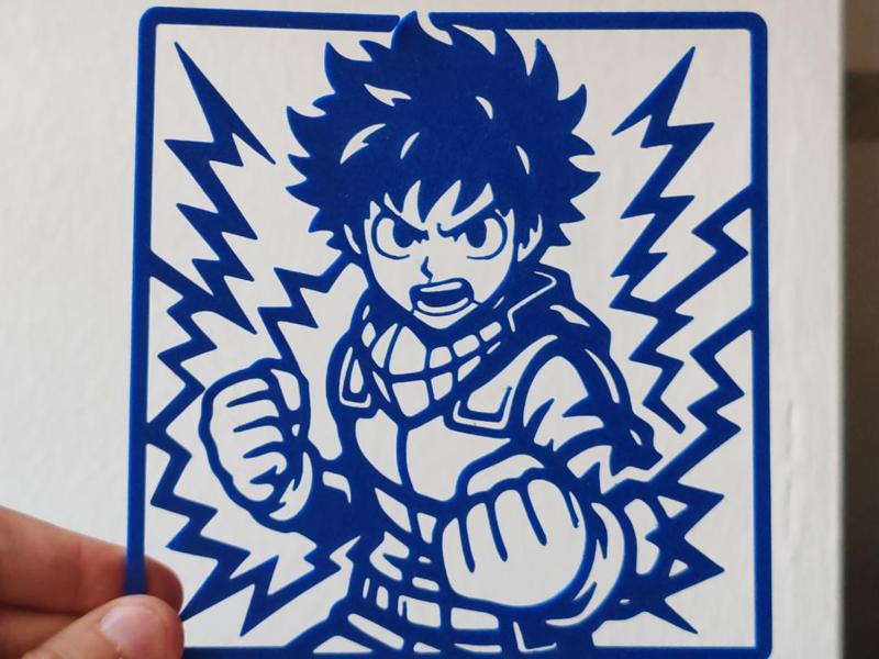 2D Midoriya My Hero Academia Wall Art