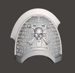 Deathwatch shoulder for SM2 style 1/18 scale