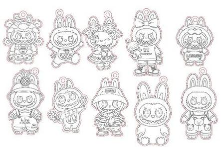 Labubu key rings