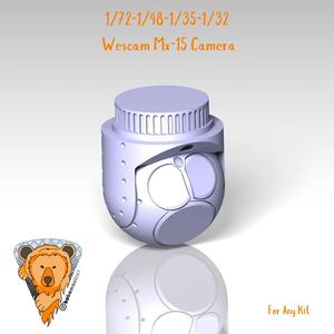 WESCAM MX-15 DRONE, UAV, HELICOPTER CAMERA 1/32-1/35-1/48-1/72 SCALE