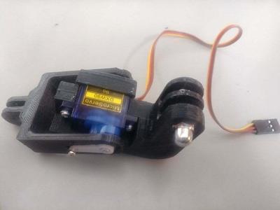Servo Tilt GoPro style mount