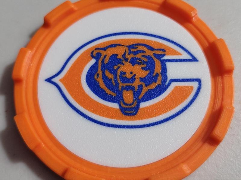 COASTER MASTER INSERT - CHICAGO BEARS