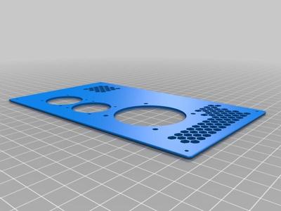 Case lid with 2 30mm fans and a 50mm fan