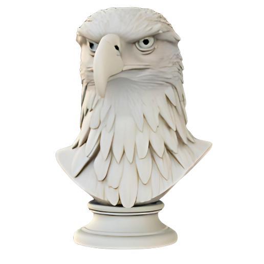 Stoic Eagle Head Bust