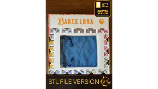 Barcelona Board Game Organizer | Insert | Premium Storage Solution - SLEEVED Version - STL file for 3D Printing