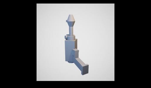 Laser Pistol 2 Mego Scale