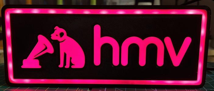 HMV His Master's Voice Lightbox
