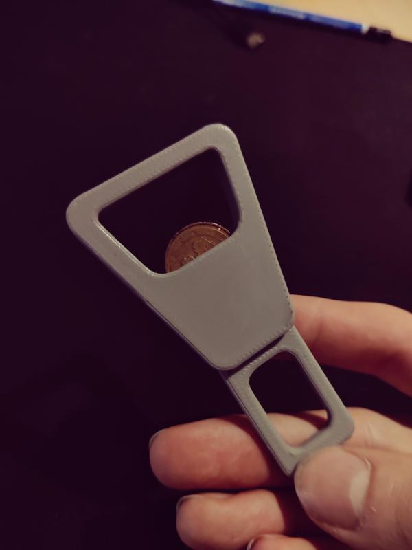 Seatbelt Silencer and Beer Opener