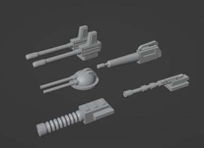 Gaslands Machinegun Eight Set